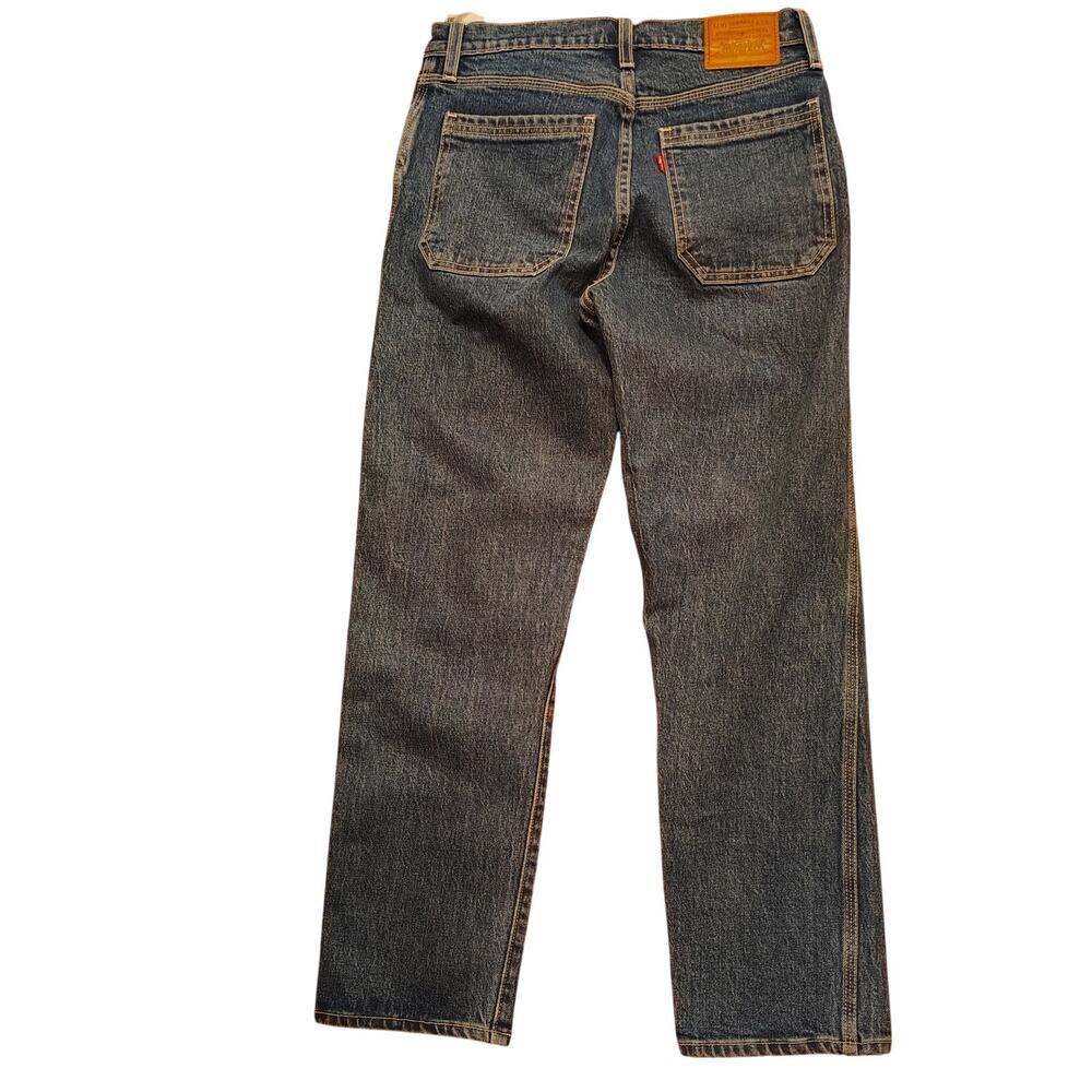 Levi’s Wedgie Straight Jeans 26x26 High Rise Exposed Button Fly Blue Denim